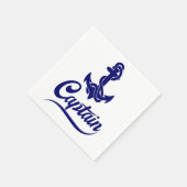 Kapitein Zeilboot Anker Zeevaart Design Servet (Hoek)