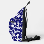 Kapitein Zeilboot Anker Zeevaart Design Sling Bag (Rechts)