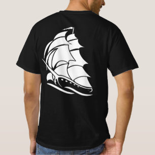 Kapitein Zeilboot Anker Zeevaart Design T-shirt