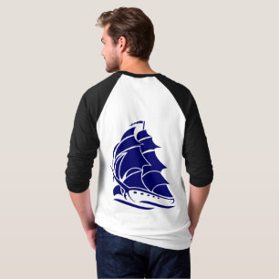 Kapitein Zeilboot Anker Zeevaart Design T-shirt
