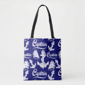 Kapitein Zeilboot Anker Zeevaart Design Tote Bag (Voorkant)