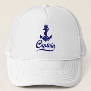 Kapitein Zeilboot Anker Zeevaart Design Trucker Pet