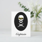 Kapitein Zeppelin Pirate Briefkaart (Staand voorkant)