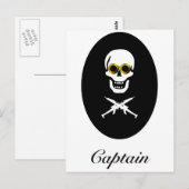 Kapitein Zeppelin Pirate Briefkaart (Voorkant / Achterkant)