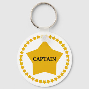 Kapitein's Gold Star Sleutelhanger