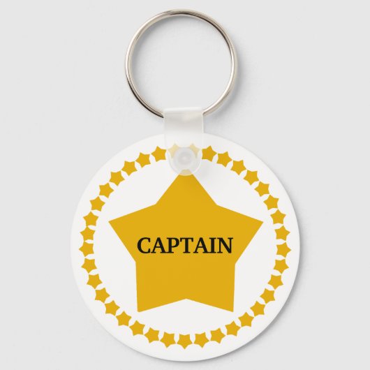 Kapitein's Gold Star Sleutelhanger (Voorkant)