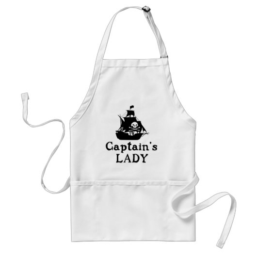 Kapitein's Lady Standaard Schort (Voorkant)