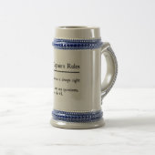 Kapitein's regels bierpul (Voorkant rechts)