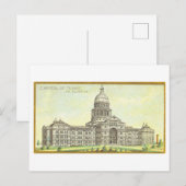 Kapitoolgebouw in Austin, Texas, Vintage Briefkaart (Voorkant / Achterkant)