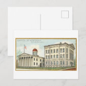Kapitoolgebouw in Frankfort, Kentucky Vintage Briefkaart (Voorkant / Achterkant)