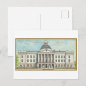 Kapitoolgebouw in Jackson, Mississippi, Vintage Briefkaart (Voorkant / Achterkant)