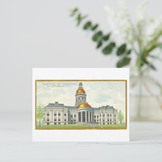 Kapitoolgebouw in Jefferson City, Missouri Briefkaart (Staand voorkant)