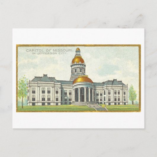 Kapitoolgebouw in Jefferson City, Missouri Briefkaart (Voorkant)