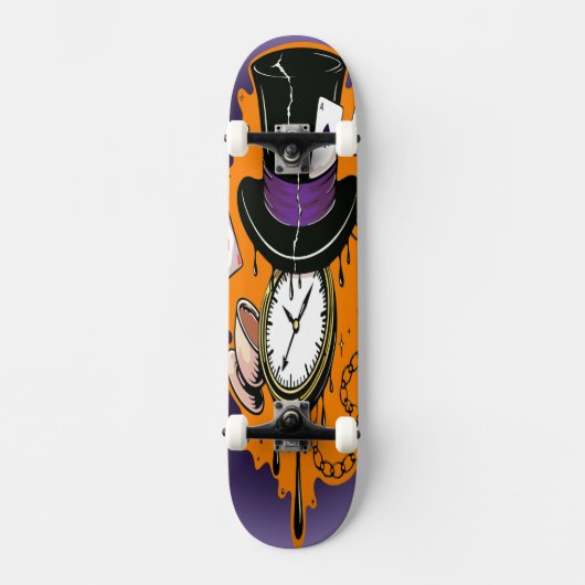 Kapot Tijd Mad Hatter Persoonlijk Skateboard (Voorkant)