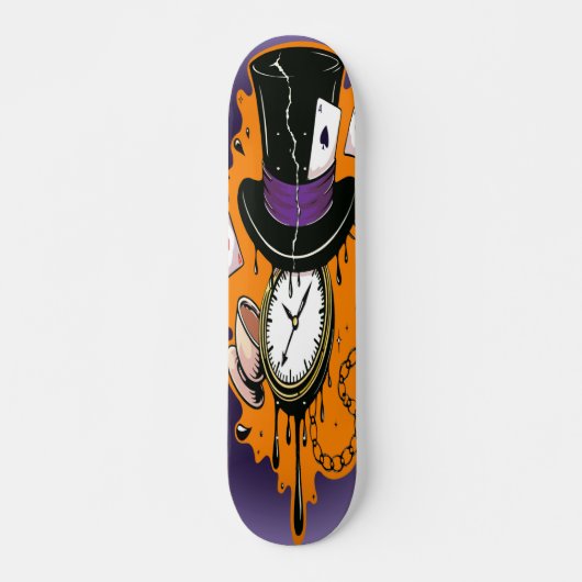 Kapot Tijd Mad Hatter  Persoonlijk Skateboard (Voorkant)