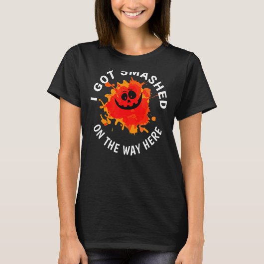 kapotgeslagen pompoenkostuum t-shirt (Voorkant)
