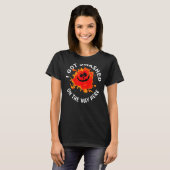 kapotgeslagen pompoenkostuum t-shirt (Voorkant volledig)