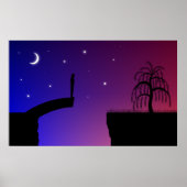 Kapotte brug-afdruk poster (Voorkant)