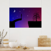 Kapotte brug-afdruk poster (Keuken)