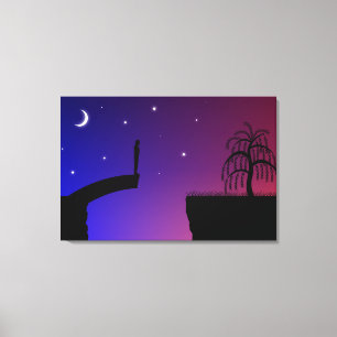 Kapotte Brug Canvasprint Canvas Afdruk