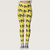 kapotte en geel Kat, Leggings (Voorkant)