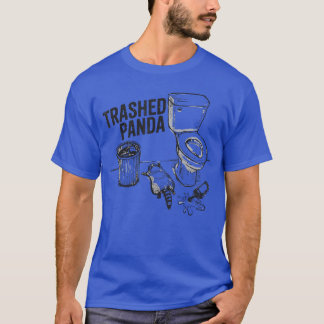 Kapotte Panda Grappige Dronken Wasbeer cadeau T-shirt