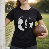 Kapotte Voetbal Custom Naam T-shirt