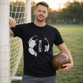 Kapotte Voetbal Custom Naam T-shirt