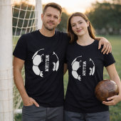 Kapotte Voetbal Custom Naam T-shirt
