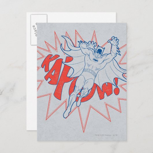 KAPOW! Batman Graphic Briefkaart (Voorkant / Achterkant)