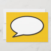 KAPOW Bewaar de datum Leuke retro strip popart Save The Date (Achterkant)