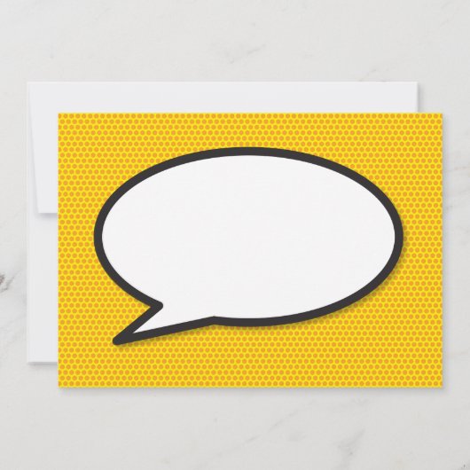 KAPOW Bewaar de datum Leuke retro strip popart Save The Date (Achterkant)