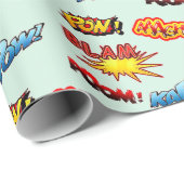 Kapow! Blam! Pow! Aaagh! Cadeaupapier (Rol Hoek)