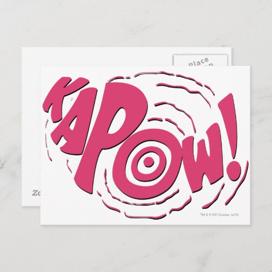 KAPOW! BRIEFKAART (Voorkant / Achterkant)