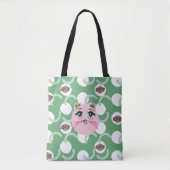 Kapow Cat funky Canvas tas (Voorkant)
