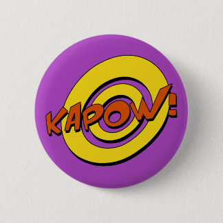 Kapow Comic Book Badge Ronde Button 5,7 Cm