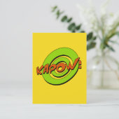 Kapow Comic Book Briefkaart (Staand voorkant)