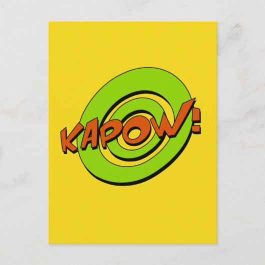 Kapow Comic Book Briefkaart (Voorkant)
