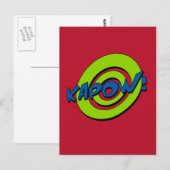 Kapow Comic Book Briefkaart (Voorkant / Achterkant)