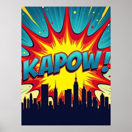 KAPOW! Comic Book Pop Art Explosion Poster (Voorkant)