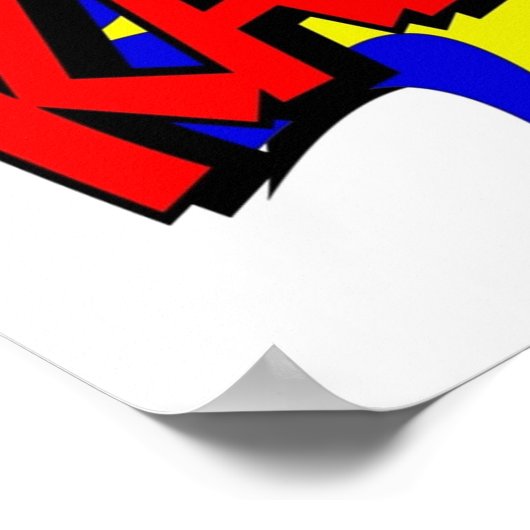 KAPOW Comic Book Style Poster (Hoek)