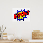 KAPOW Comic Book Style Poster (Keuken)