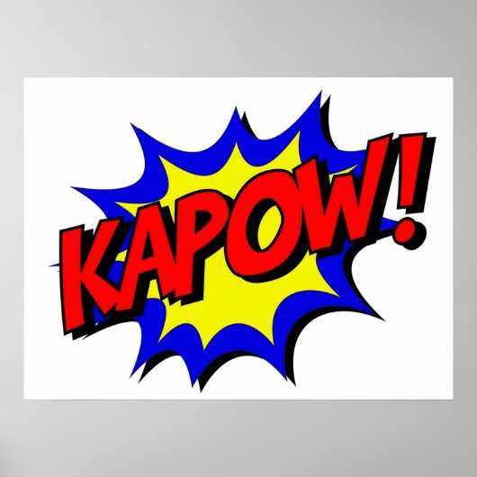 KAPOW Comic Book Style Poster (Voorkant)