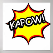 Kapow Comic T-shirt Poster (Voorkant)