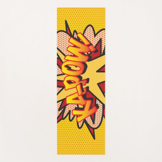 KAPOW Leuk Retro Stripboek Pop Kunst Yogamat (Voorkant)