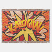 KAPOW Leuke Retro Comic Book Pop Art Deken (Voorkant)