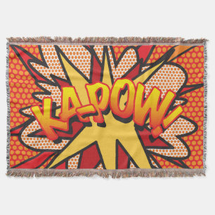 KAPOW Leuke Retro Comic Book Pop Art Deken