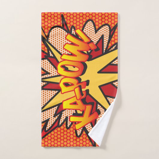 KAPOW Leuke Retro Strip Pop Art Bad Handdoek (Handdoek)