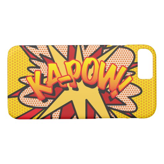 KAPOW Leuke Retro Strip Pop Art Case-Mate iPhone Case (Achterkant (Horizontaal))