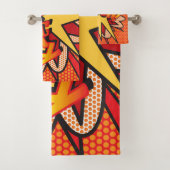 KAPOW Leuke Retro Stripboek Pop Art Bad Handdoek (Insitu)